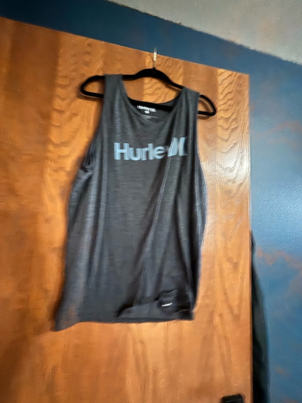 Hurley Charcoal Gray Logo Tank